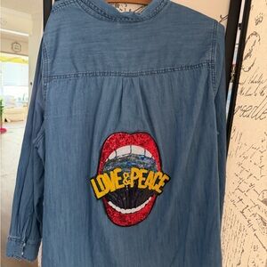 St. John's Bay Blue unisex shirt